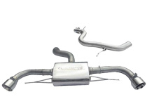 Audi TT 1.8 & 2.0 TFSI (Mk2) (2WD) Dual Exit T/Ps 11- Catback Sportavgassystem Cobra Sport